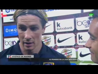 interview with fernando torres after the match with atlético