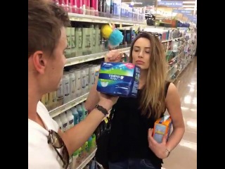 when you buy pads and your classmate meets you (vine)