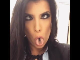 romi rain fooling around - making faces and sticking out his tongue, sex star porn model big tits big ass milf