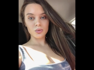 lana rhoades winks in car star porn model big tits big ass